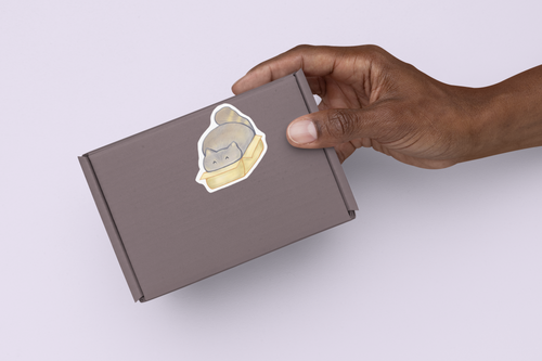Digital sticker cat box